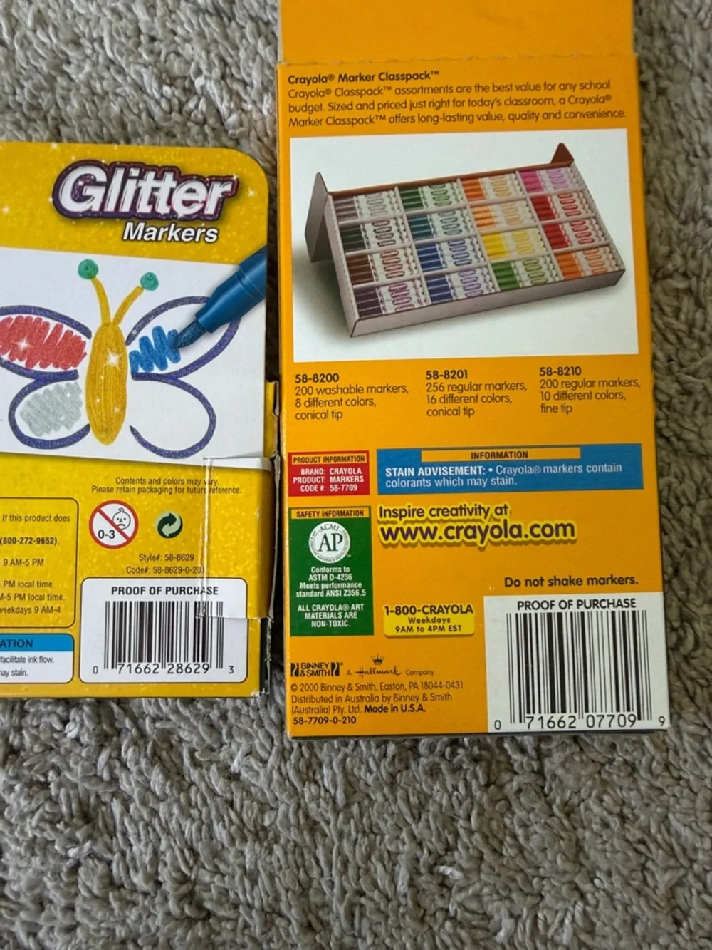 Crayola Yellow & Green Packs with Multicolor Markers
